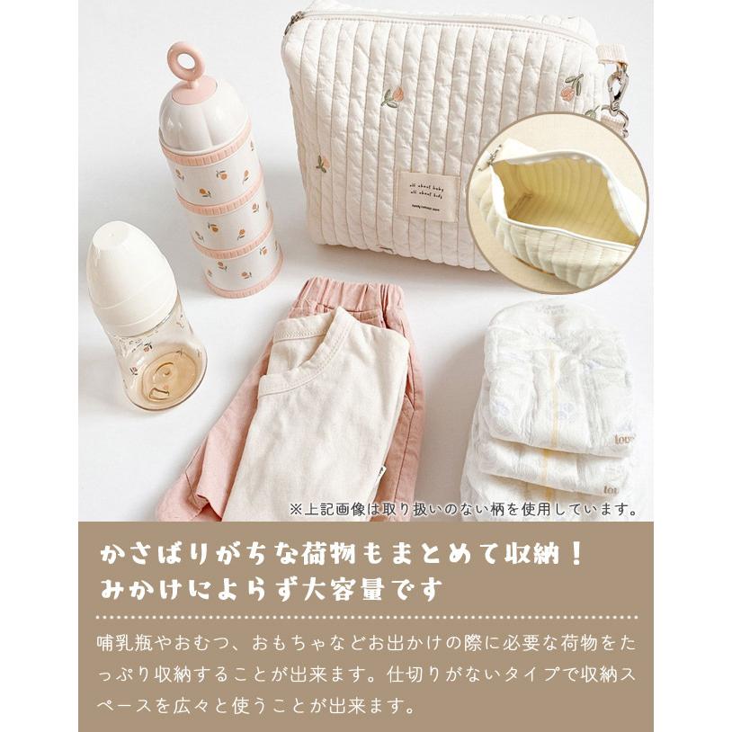 おむつポーチ ベビーカーバッグ ヌビ イブル おむつ入れ おしりふき 大容量 かわいい キルト ベルト1本 出産祝い プレゼント GPT 2点迄メール便OK(gu1b388) | ブランド登録なし | 02