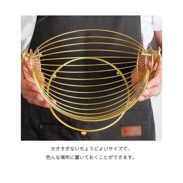 ワイヤーバスケット おしゃれ かご 楕円形 ハンモック型 ブラック ゴールド ワイヤーボウル 小物入れ ディスプレイ スチール GPT 送料無料(gu1b406) | ブランド登録なし | 05
