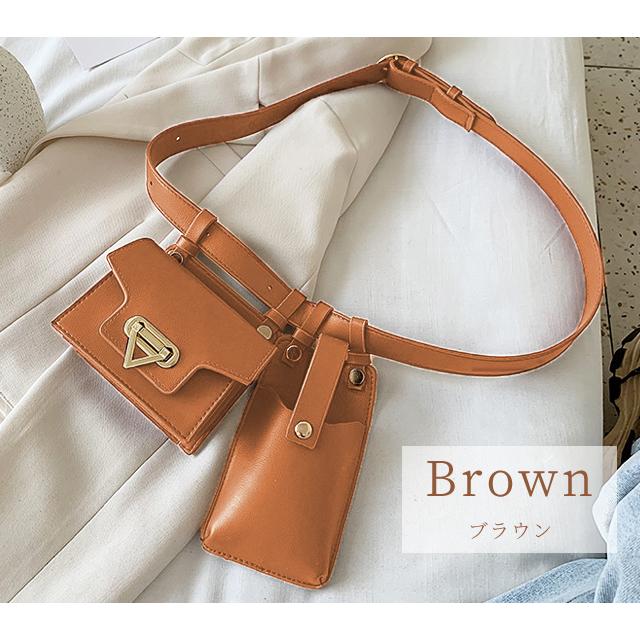 ウエストポーチ ベルトポーチ レディース バッグ スマホポーチ ポシェット PUレザー フェイクレザー おしゃれ 小物入れ GPT 送料無料(gu1b418) | ブランド登録なし | 12