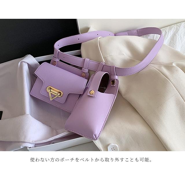 ウエストポーチ ベルトポーチ レディース バッグ スマホポーチ ポシェット PUレザー フェイクレザー おしゃれ 小物入れ GPT 送料無料(gu1b418) | ブランド登録なし | 03