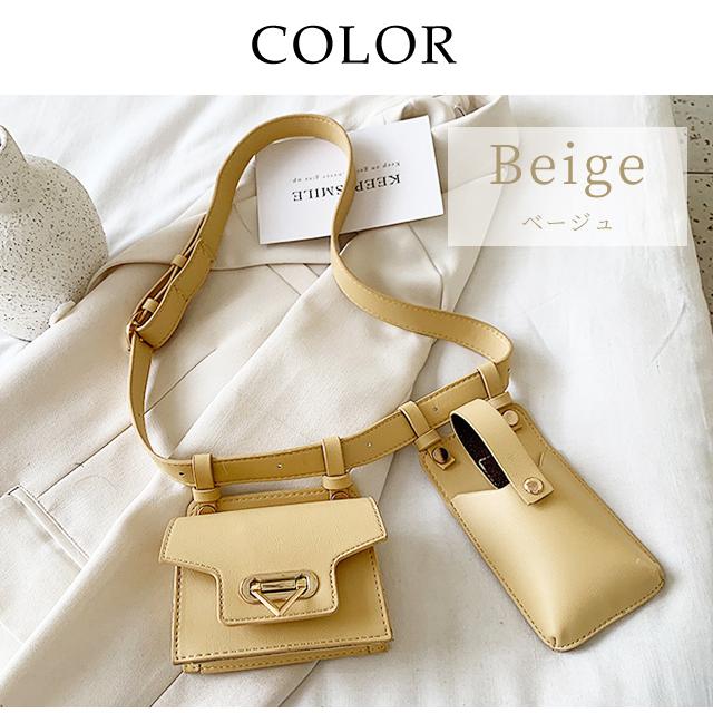 ウエストポーチ ベルトポーチ レディース バッグ スマホポーチ ポシェット PUレザー フェイクレザー おしゃれ 小物入れ GPT 送料無料(gu1b418) | ブランド登録なし | 08