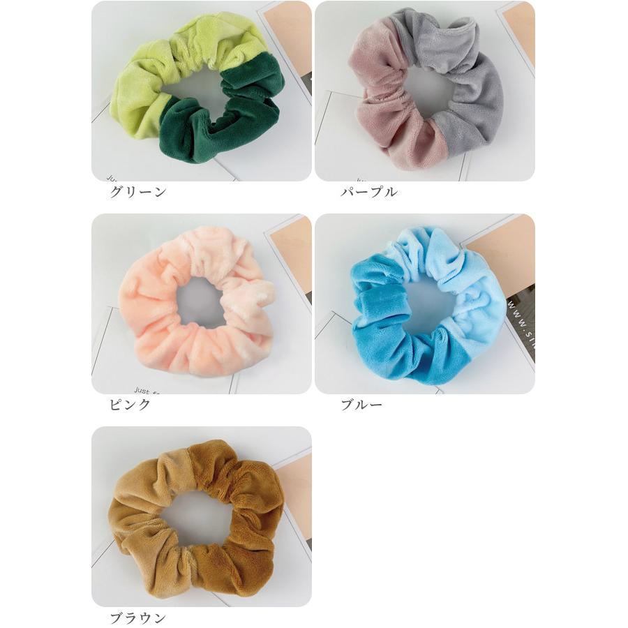 シュシュ ヘアゴム ヘアアクセサリー レディース 髪飾り バイカラー ツートン ファー フェイクファー もこもこ 秋 冬 GPT 8点迄メール便OK(gu1b500) | ブランド登録なし | 05