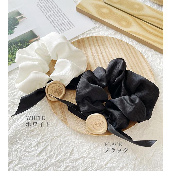 「レビュー記入でメール便送料無料」シュシュ ヘアゴム ヘアアクセサリー レディース リボン シーリングスタンプ おしゃれ GPT gu1b502-mail(gu1b503)(1通8点迄) | ブランド登録なし | 05