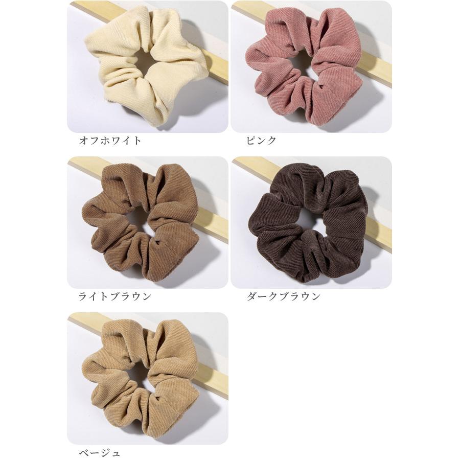 シュシュ ヘアゴム ヘアアクセサリー レディース 髪飾り コーデュロイ