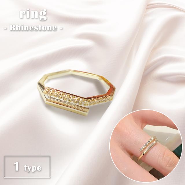 指輪 リング レディース アクセサリー ジュエリー オープンリング 2連風 細い おしゃれ かわいい プレゼント クリスマス GPT 10点迄メール便OK(gu1b534) | ブランド登録なし