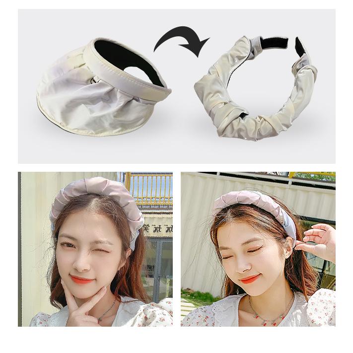 「レビュー記入でメール便送料無料」サンバイザー 帽子 レディース 日よけ 紫外線対策 UVカット カチューシャ オーロラ GPT gu1b672-mail(gu1b673)(1通2点迄) |  | 04