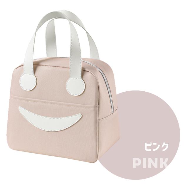 ランチバッグ おしゃれ お弁当 保冷 保温 ランチトート ファスナー バッグ スマイルフェイス シンプル ジッパー コンパクト 無地 GPT 1点迄メール便OK(gu1b697) | ブランド登録なし | 07