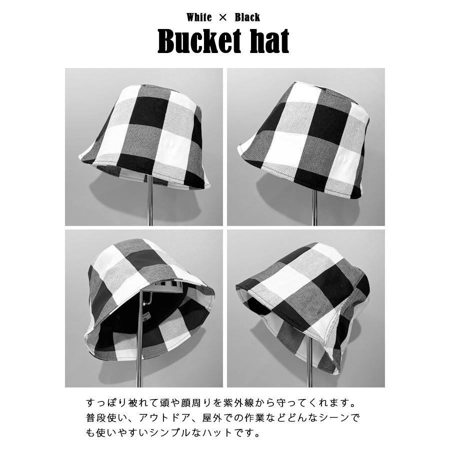 「レビュー記入でメール便送料無料」バケットハット レディース おしゃれ 帽子 日よけ チェック 折りたたみ コンパクト GPT gu1b456-mail(gu1b710)(1通1点迄) | ブランド登録なし | 01