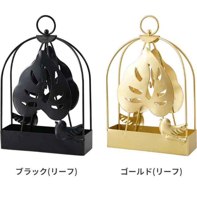 蚊取り線香ホルダー 縦型 ホルダー 鳥 羽根 葉 フック ハンドル付き お