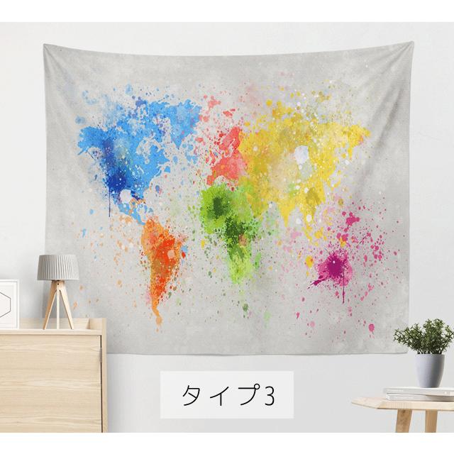 「レビュー記入でメール便送料無料」大判 タペストリー 世界地図 150×100cm ファブリックポスター 壁掛け 目隠し GPT gu1b387-mail(1通につき20点迄)(gu1b727) | ブランド登録なし | 11