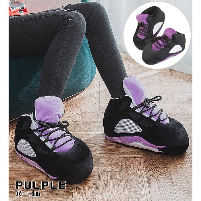 ルームシューズ スポーツシューズ スニーカー型 秋 冬 メンズ レディース 子供 スリッパ 室内履き あったか ふわふわ GPT 送料無料 クリスマス(gu1b779) | ブランド登録なし | 12