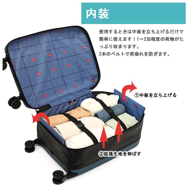 折りたたみ スーツケース 機内持ち込み Sサイズ キャリーケース