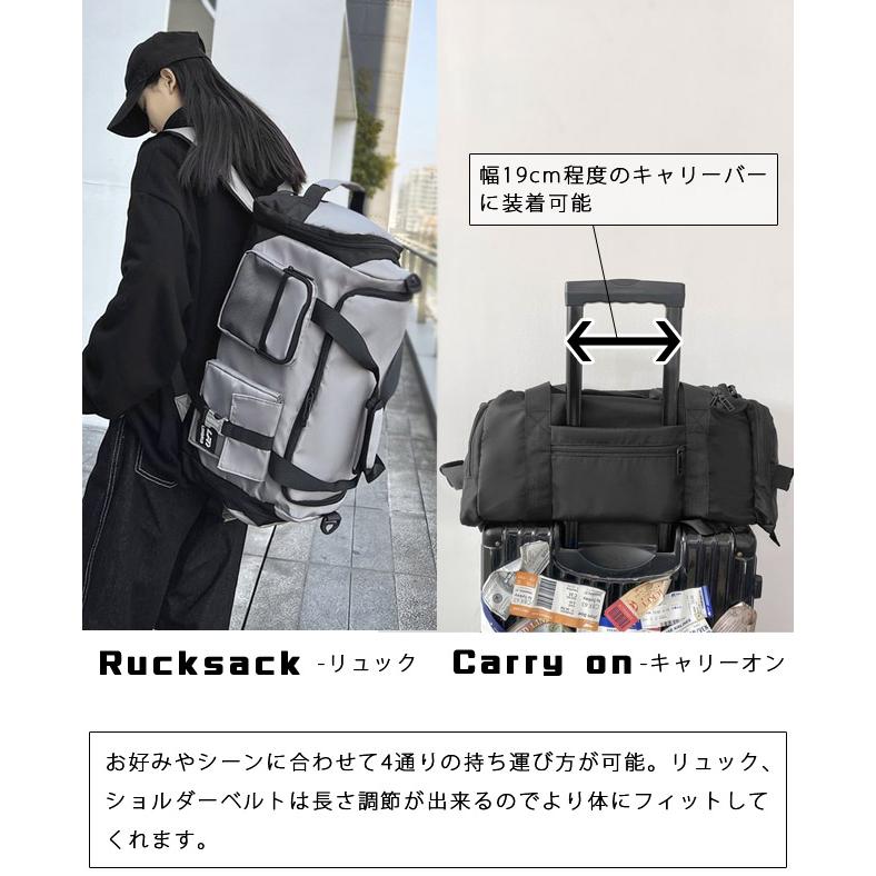 旅行バッグ ボストンバッグ リュック 背負える レディース メンズ 1泊 2泊 手持ち 肩掛け 斜め掛け キャリーオン 靴収納 修学旅行 GPT 送料無料(gu1b807) | ブランド登録なし | 06