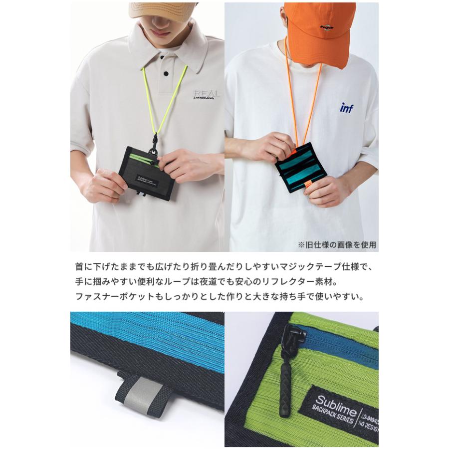 カードケース 首掛け 財布 メンズ 二つ折り ネックウォレット ミニ財布