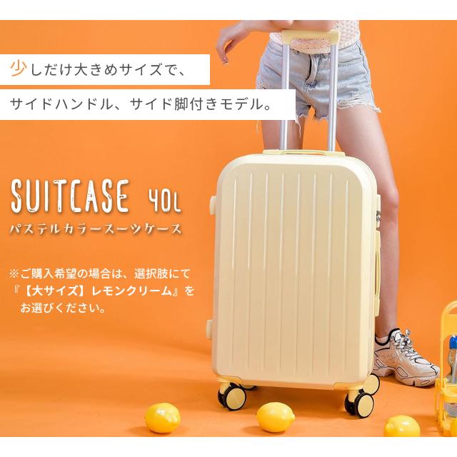 バードキャリーバック クリーム スーツケース キャリーバッグ Sサイズ 1泊 2泊 おしゃれ パステル