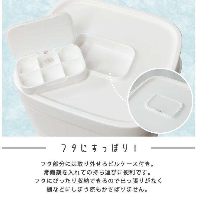 訳あり 救急箱 薬箱 大容量 収納ボックス なんでも箱 Lサイズ ピルケース ステッカー付き シンプル 薬収納 道具箱 家庭用 薬入れ 大きい GPT gu1b176-b(gu1b943) | ブランド登録なし | 08