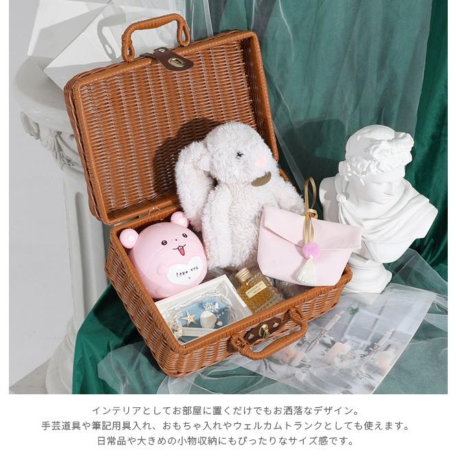 かごバッグ Mサイズ ピクニックバスケットバスケット トランク型 かごバッグ Mサイズ ピクニックバスケットバスケット トランク型