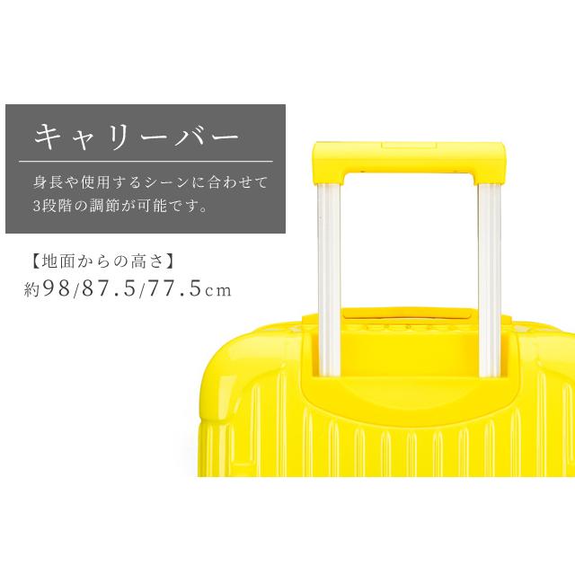 スーツケース 深型 キャリーバッグ 60cm 小 Lサイズ 2泊 3泊 ファスナー 3桁ダイヤル TSAロック ハード 大型 海外旅行 国内旅行 送料無料 GPT (gu1b982)「C」 | ブランド登録なし | 06