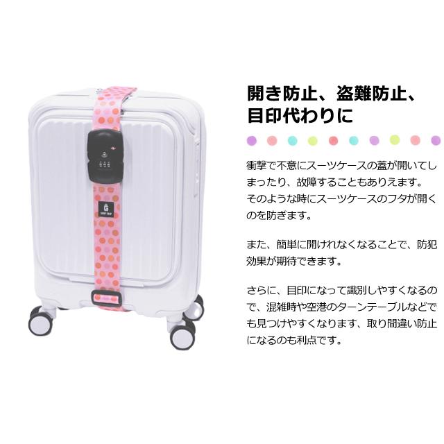レビュー記入でメール便送料無料」スーツケースベルト TSAロック