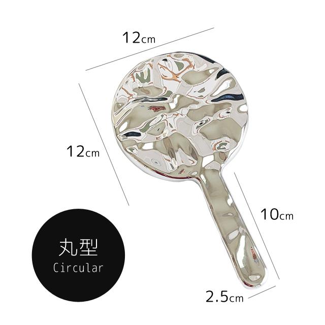 「レビュー記入でメール便送料無料」手鏡 ハンドミラー 鏡 メタル 丸型 角型 ハンドルミラー 四角 メッキ 軽量 GPT gu1c072-mail(1通につき2点迄)(gu1c073) | ブランド登録なし | 05