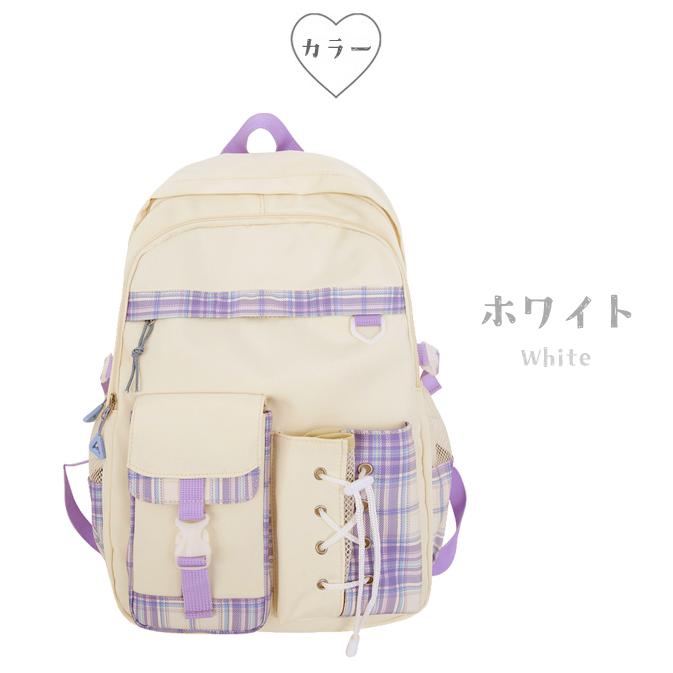 リュック キッズ 女の子 かわいい チェック 大容量 リュックサック 男の子 おしゃれ 大きい A4 修学旅行 1泊 2泊 通学 プレゼント GPT 送料無料(gu1c102) | ブランド登録なし | 09