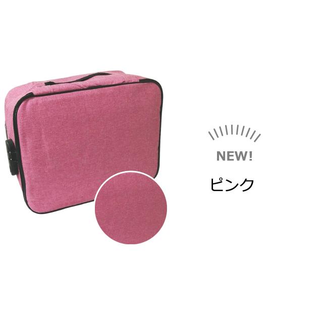 防犯 3桁ダイヤルロック付き 深型 仕切り×4 キャリーオン バッグ