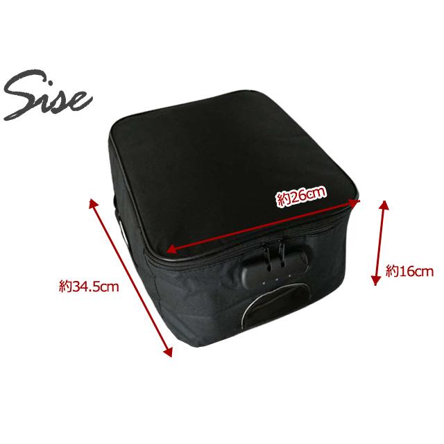 防犯 3桁ダイヤルロック付き 深型 仕切り×4 キャリーオン バッグ 大容量 ケース BOX型 ポケット 多数 収納 ボックス 鍵 手提げ A4 GPT(gu1c129)「送料無料」 | ブランド登録なし | 10