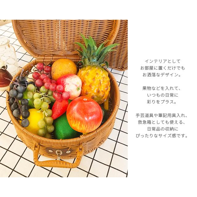 かごバッグ Sサイズ 丸型 ピクニックバスケット ラウンド かごバッグ Sサイズ 丸型 ピクニックバスケット ラウンド