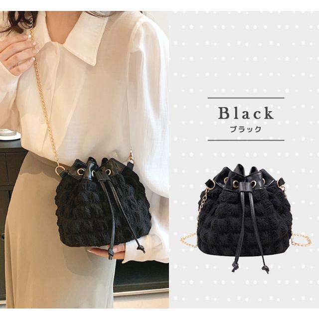 「レビュー記入でメール便送料無料」ポップコーン バッグ 巾着バッグ レディース おしゃれ ショルダーポーチ 斜め掛け ぽこぽこ 韓国 GPT gu1c141-mail(gu1c142) | ブランド登録なし | 08