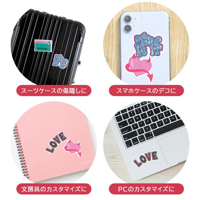 ステッカー シール 50枚 セット おしゃれ POP イラスト 大容量 スーツ