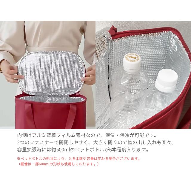 保冷バッグ クーラーバッグ 折りたたみ 容量拡張 小型 大容量 保温 ソフトクーラー お弁当 キャンプ アウトドア 花見 バイカラー GPT 送料無料(gu1c158) | ブランド登録なし | 08