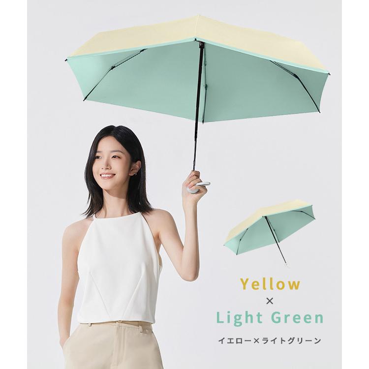 折りたたみ傘 レディース 晴雨兼用 軽量 コンパクト 雨傘 日傘 おしゃれ 紫外線対策 6本骨 大きい カラフル バイカラー GPT 送料無料(gu1c201) | ブランド登録なし | 10