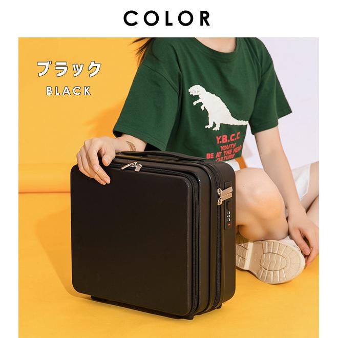 ミニスーツケース トランク 機内持ち込み フロントオープン 前開き トラベル 旅行 キャリーオン 29.5cm レディース メンズ GPT 送料無料(gu1c211)「C」 | ブランド登録なし | 14