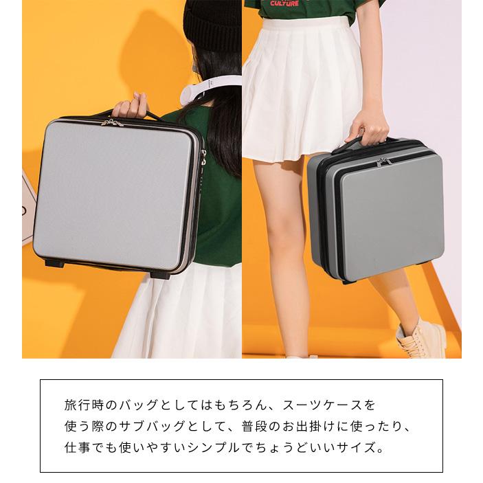 ミニスーツケース トランク 機内持ち込み フロントオープン 前開き トラベル 旅行 キャリーオン 29.5cm レディース メンズ GPT 送料無料(gu1c211)「C」 | ブランド登録なし | 09