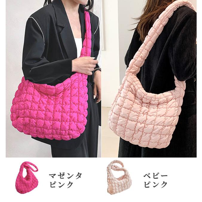 ポップコーン バッグ ショルダーバッグ レディース キルティングバッグ