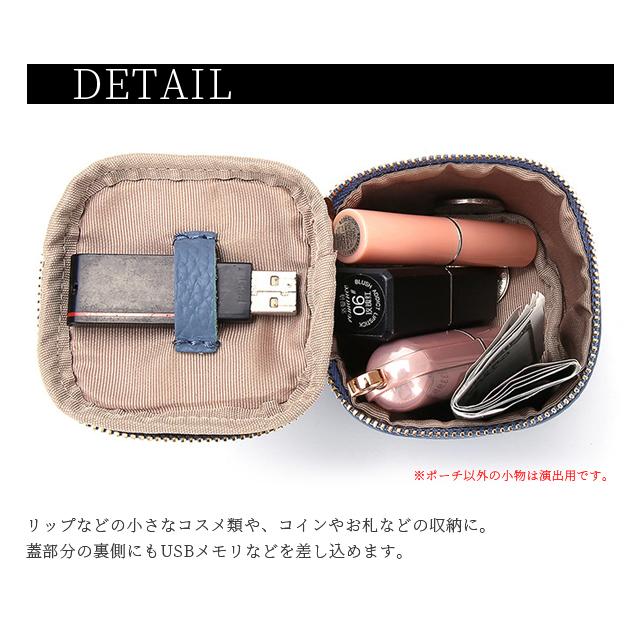 「レビュー記入でメール便送料無料」ミニポーチ 小さめ 小物入れ キューブ型 コインケース レザー 本革 ストラップ GPT gu1c090-mail(1通につき2点)(gu1c229) | ブランド登録なし | 02