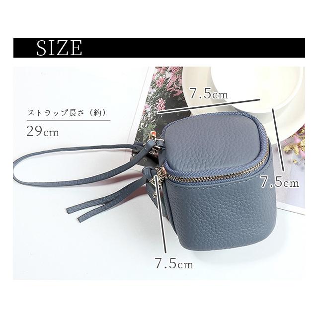 「レビュー記入でメール便送料無料」ミニポーチ 小さめ 小物入れ キューブ型 コインケース レザー 本革 ストラップ GPT gu1c090-mail(1通につき2点)(gu1c229) | ブランド登録なし | 05