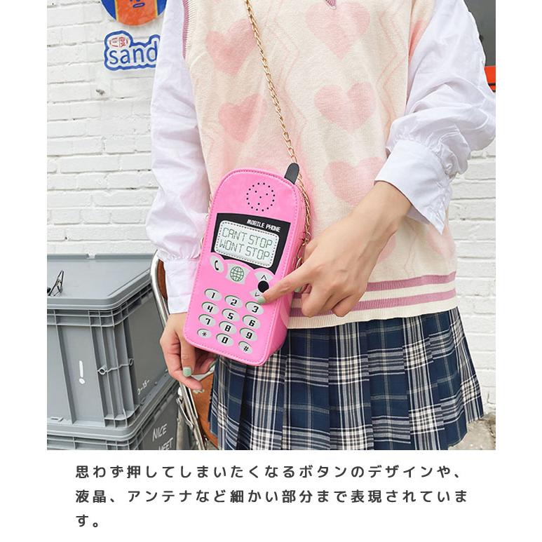 訳あり ショルダーバッグ レディース 斜め掛け 肩掛け 鞄 ショルダーポーチ かわいい 携帯電話型 ミニバッグ おもしろグッズ 大容量 GPT gu1c186-b(gu1c237) | ブランド登録なし | 07