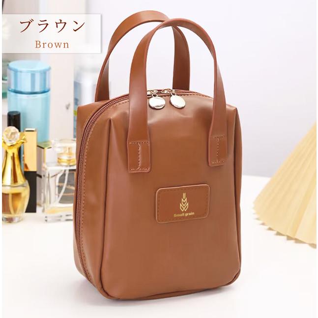 化粧ポーチ コスメポーチ 自立 縦型 大容量 仕切り 収納 持ち手付き マチあり かわいい コンパクト 小物入れ 機能的 GPT 1点迄メール便OK(gu1c239) | ブランド登録なし | 13