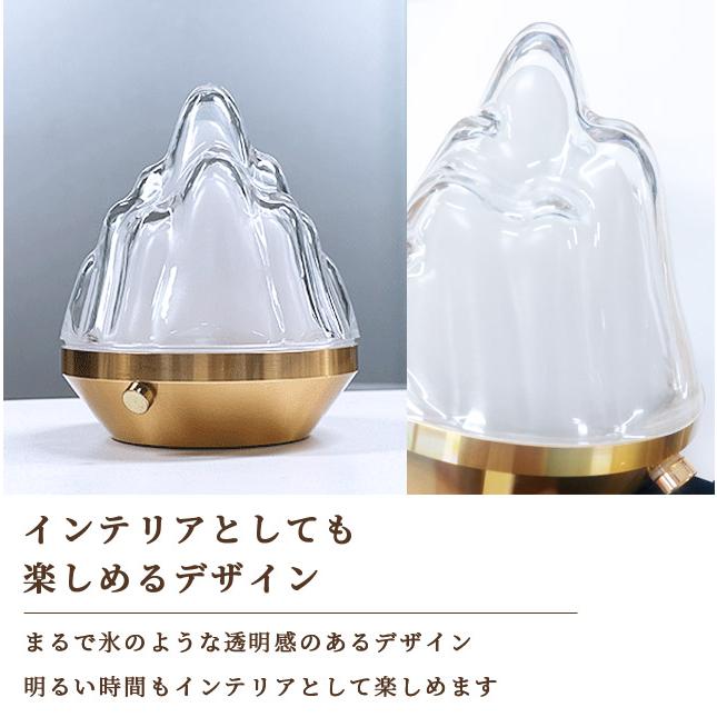 インテリアライト ナイトライト 卓上 置き型 LED おしゃれ タッチセンサー USBライト ベッドサイド 寝室 常夜灯 明るさ調節 山型 GPT 送料無料 (gu1c275) | ブランド登録なし | 02