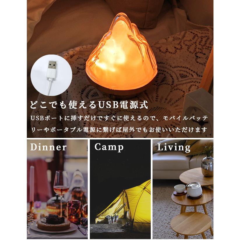 インテリアライト ナイトライト 卓上 置き型 LED おしゃれ タッチセンサー USBライト ベッドサイド 寝室 常夜灯 明るさ調節 山型 GPT 送料無料 (gu1c275) | ブランド登録なし | 03