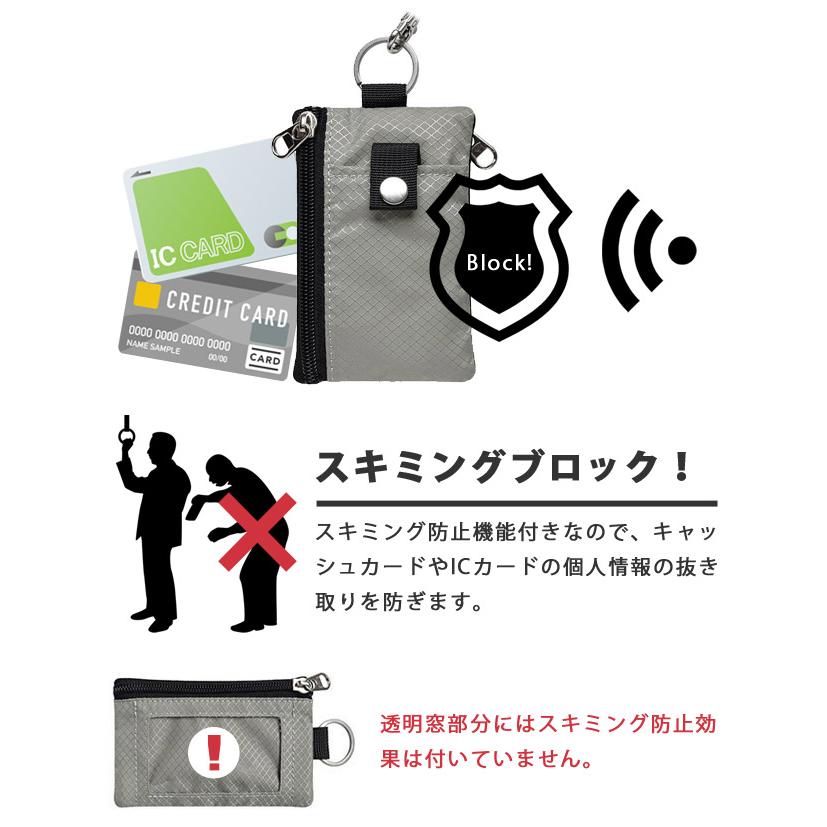 スキミング防止 財布 ミニ財布 メンズ 首かけ 紐付き カードケース パスケース RFID 小銭入れ 小さい 薄型 ネックストラップ GPT 5点迄メール便OK(gu1c313) | ブランド登録なし | 08