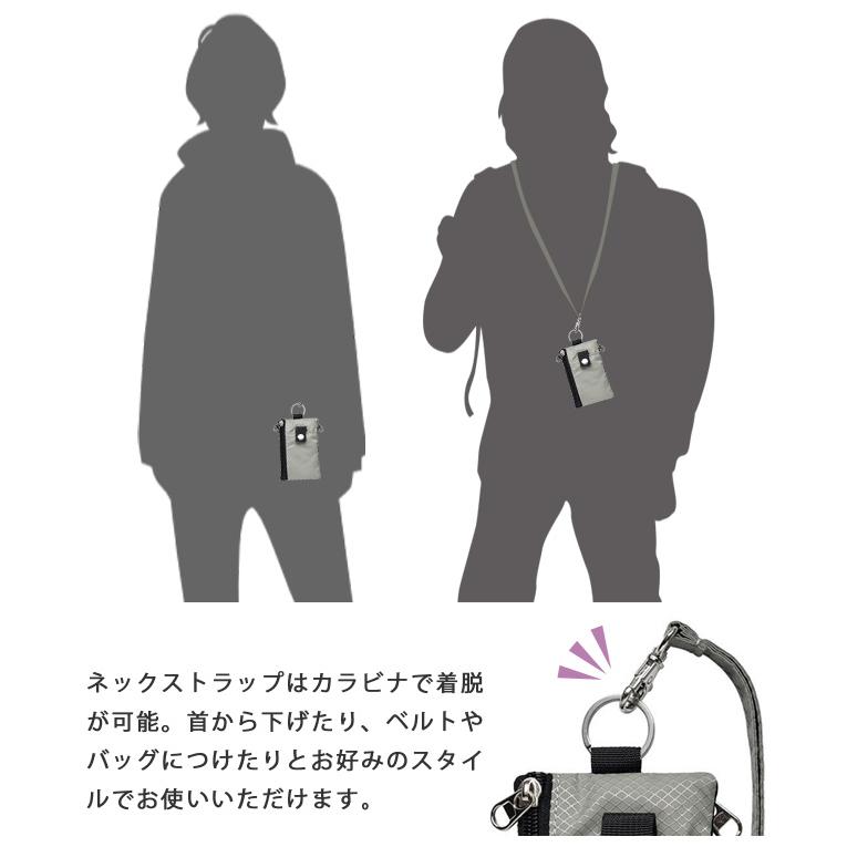 スキミング防止 財布 ミニ財布 メンズ 首かけ 紐付き カードケース パスケース RFID 小銭入れ 小さい 薄型 ネックストラップ GPT 5点迄メール便OK(gu1c313) | ブランド登録なし | 09