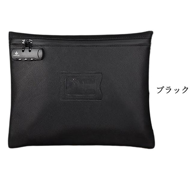 防犯 3桁 ダイヤル錠 付き PUレザー 薄型 書類 トラベル ポーチ 薄マチ ケース レザー調 A4収納 A4ファイル 書類ケース 名札 GPT 1点迄メール便OK(gu1c330) | ブランド登録なし | 12