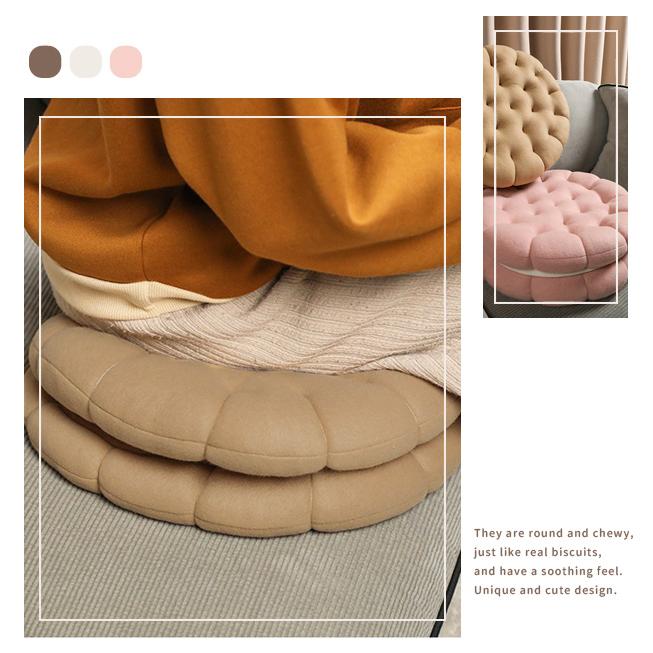 ビスケット クッション 座布団 丸型 円形 おしゃれ かわいい ラウンドクッション 北欧 ふわふわ インテリア クリスマス プレゼント GPT 送料無料(gu1c337) | ブランド登録なし | 07