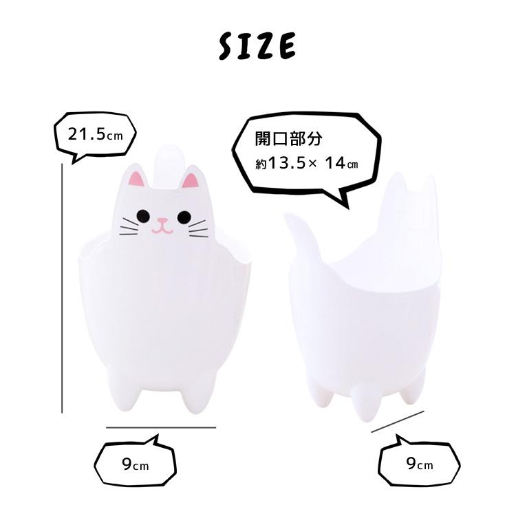 ペン立て ペンスタンド 卓上 小物入れ 猫 ネコ ゴミ箱 ミニ かわいい フタなし メイクブラシスタンド 筆入れ 軽い 猫グッズ インテリア GPT 送料無料(gu1c340) | ブランド登録なし | 07