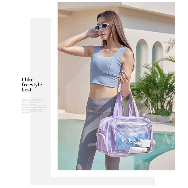 ビニールバッグ ビーチバッグ 透明 クリアバッグ おしゃれ レディース 大人 プールバッグ スパバッグ 靴収納 大容量 旅行 ジム 水泳 撥水 GPT 送料無料(gu1c351) | ブランド登録なし | 11
