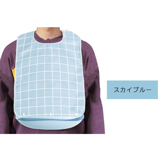 介護 食事用エプロン ポケット付き 着脱可能 大人用 よだれかけ 介護用エプロン お食事エプロン 介助 リハビリ 撥水 高齢者 シニア GPT 送料無料 (gu1c355) | ブランド登録なし | 13