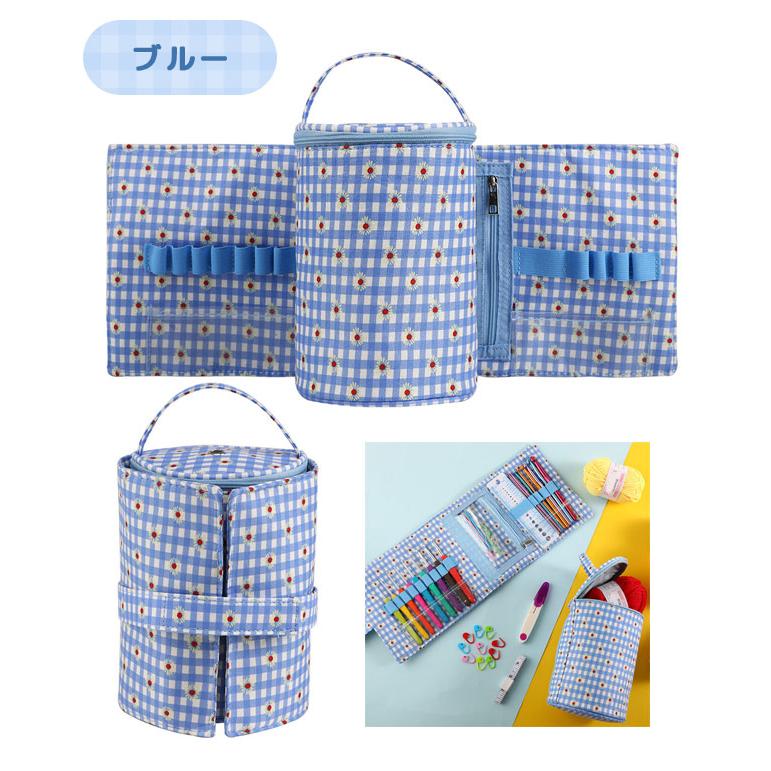 毛糸 かぎ針 編み針 収納ケース ポーチ 持ち運び 編み物道具 裁縫箱 毛糸入れ 手芸用品 収納バッグ おしゃれ からまない かぎ針編み GPT 送料無料(gu1c358) | ブランド登録なし | 11