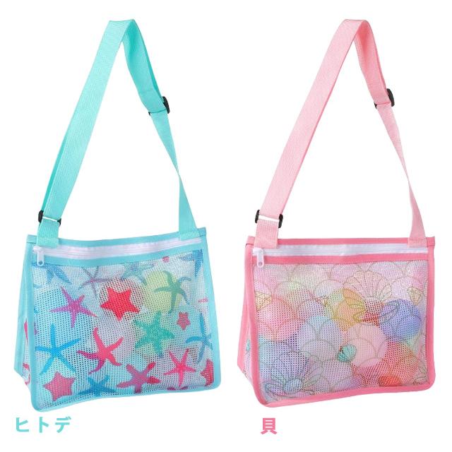 キッズ ショルダーバッグ メッシュバッグ 子供 子ども 海水浴 海遊び 公園 砂場 ビーチ おもちゃ入れ 肩掛け ビーチバッグ GPT 2点迄メール便OK(gu1c360) | ブランド登録なし | 10